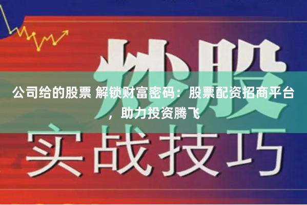 公司给的股票 解锁财富密码：股票配资招商平台，助力投资腾飞